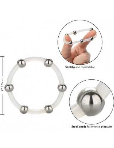 Calex steel beaded silicone ring xl - MySexyShop.eu