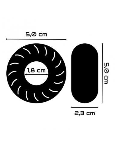 Powering super flexible beständiger ring 5cm pr08 clear - MySexyShop.eu