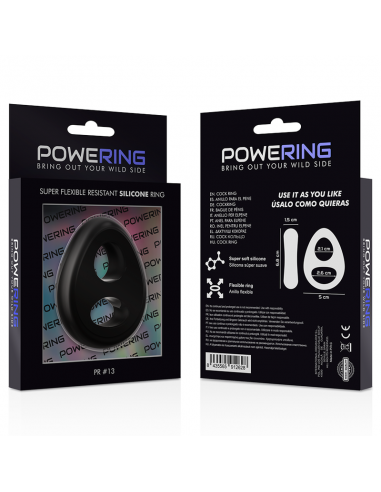 Powering super flexible beständiger ring pr13 doppelschwarz - MySexyShop.eu