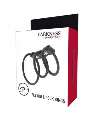 Darkness flexible cock rings set of 3 | MySexyShop