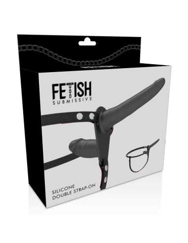 Fetish Submissive Arnés Doble Penetración Negro - MySexyShop