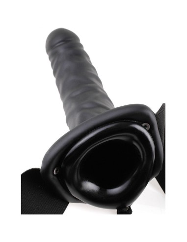 Fetish fantasy 19 cm vibrating hollow strap-on black | MySexyShop (PT) Fetish fantasy 19 cm vibrating hollow strap-on black | MySexyShop (PT)
