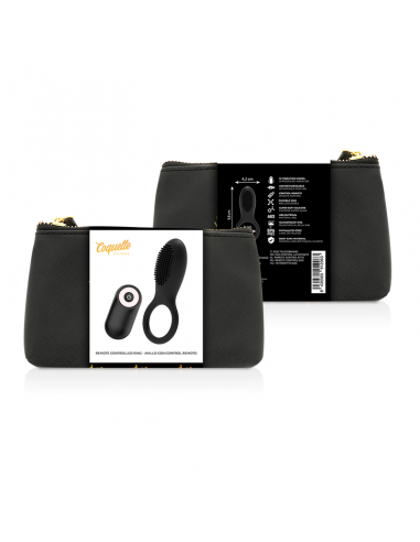 Coquette vibrator ring fernbedienung aufladbar schwarz / gold - MySexyShop.eu