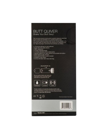 Butt Quiver Estimulateur Anal 7 Vitesses Noir. - MySexyShop