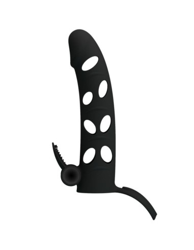 Pretty love vibrating silicone penis sleeve with ball straps 15.2 cm | MySexyShop (PT)