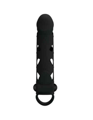 Pretty love vibrating silicone penis sleeve with ball straps 15.2 cm | MySexyShop (PT)