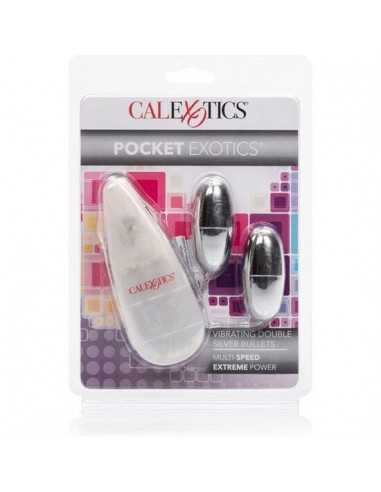 Calex vibrating bullets silver duo | MySexyShop