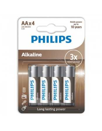 Philips Alkaline Pila Aa Lr6 Blister*4 - MySexyShop