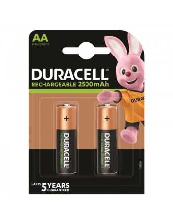 Batterie Rechargeable Duracell Hr6 Aa 2500mah 2 Unité -