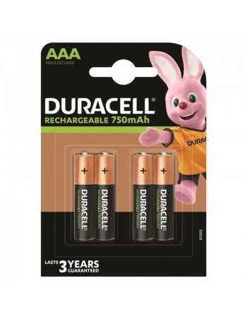 Duracell wiederaufladbare batterie hr03 aaa 750mah 4 einheit - MySexyShop.eu