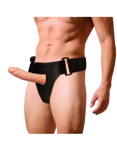 Harness attraction benny strap-on hollow extender vibrator 15 x