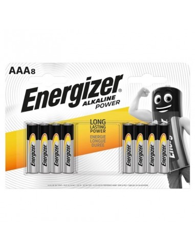 Energizer alkaline battery power aaa lr03 8 unit | MySexyShop