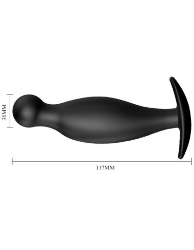 Pretty love plug anal silicona 11.7 cm negro - MySexyShop.eu