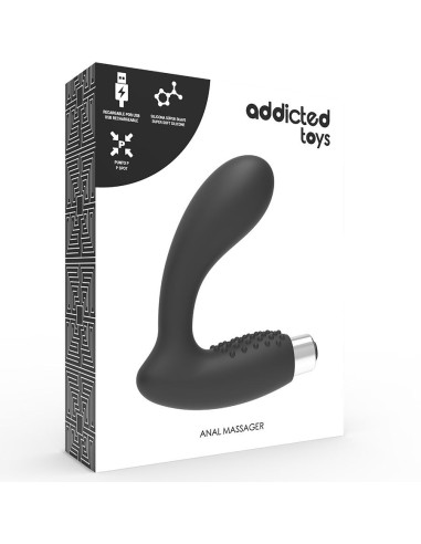 Addicted Toys Black Rechargeable Prostatic Vibrator - MySexyShop.eu