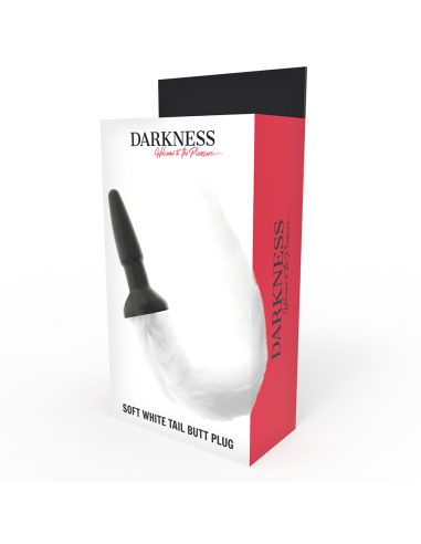 Darkness Tail Butt Silicone Plug -WHITE - MySexyShop