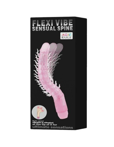 Flexi vibe sensual spine bendable vibrating dildo lila 23.5 cm - MySexyShop.eu