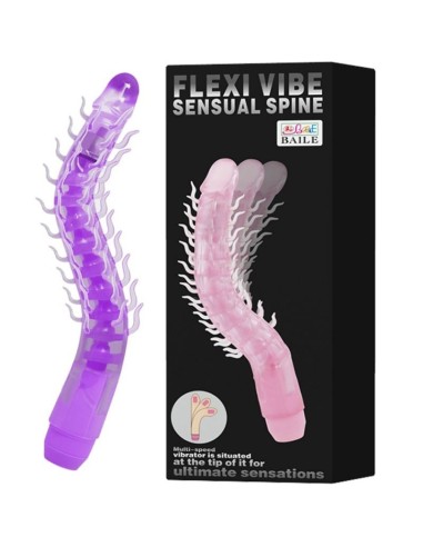 Flexi vibe sensual spine bendable vibrating dildo lila 23.5 cm - MySexyShop.eu