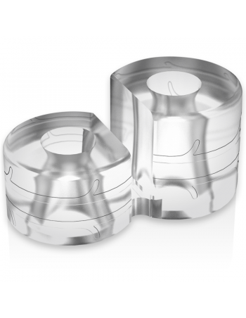Powering super flexible beständiger ring double pr12 clear - MySexyShop.eu