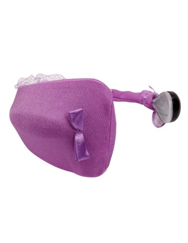Thong with vibrator purple | MySexyShop