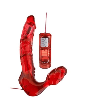 Doppelter penetrationsgurt ohne gurte mit vibrator - MySexyShop.eu