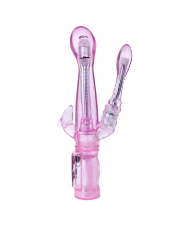 Vibrador flexible con estimulador anal - MySexyShop.eu