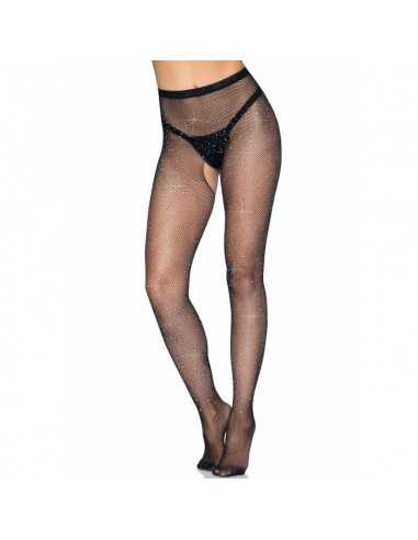 Leg Avenue Fishnet Crothless Tights | MySexyShop
