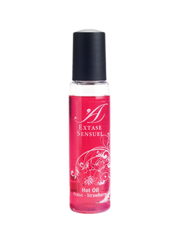 Extase sensuel hot oil strawberry travel 35ml | MySexyShop