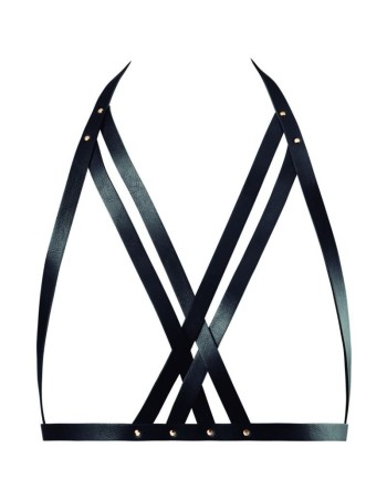 Bijoux indiscrets maze halter bra harness black | MySexyShop