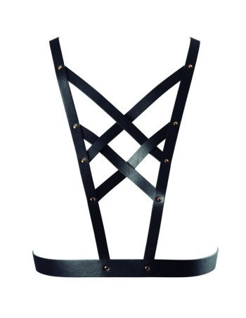 Bijoux indiscrets maze cross cleavage harness schwarz - MySexyShop.eu