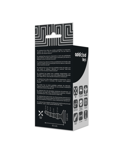 Addicted toys anal sexueller plug 10cm schwarz - MySexyShop.eu