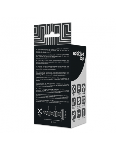 Addicted toys anal sexueller plug 12cm schwarz - MySexyShop.eu