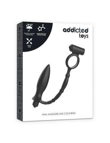 Addicted toys anal plug with vibratory ring | MySexyShop (PT)