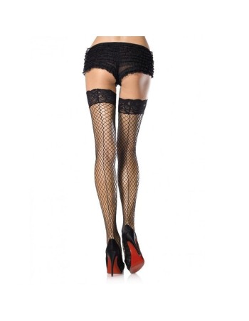 Leg Avenue Net and Lace Thigh Highs 9061 | MySexyShop (PT)