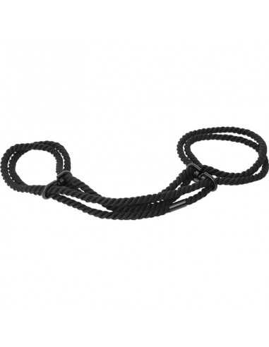 Darkness 100% cotton wrist or ankle cotton cuffs black - MySexyShop.eu