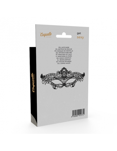 Coquette chic desire lace mask black 3 - MySexyShop.eu