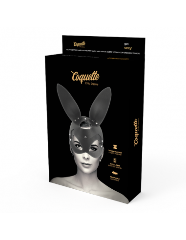 Coquette vegan leather mask with bunny ears - MySexyShop (ES) Coquette vegan leather mask with bunny ears - MySexyShop (ES)