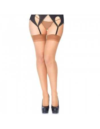 Leg Avenue Sheer Stockings Brown - MySexyShop.eu