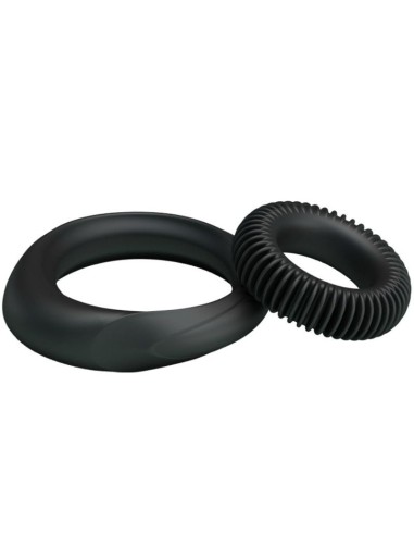 Kit 2 Anillos Silicona Ring Manhood - MySexyShop