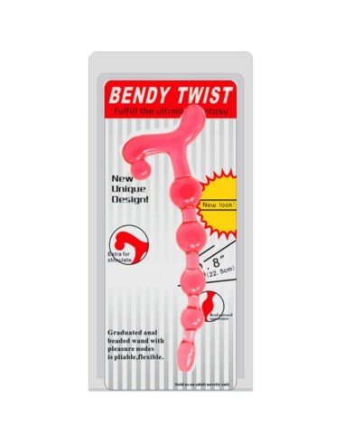Bendy twist anal beads red - MySexyShop (ES)