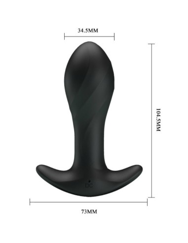 Pretty love anal plug massager black | MySexyShop (PT)