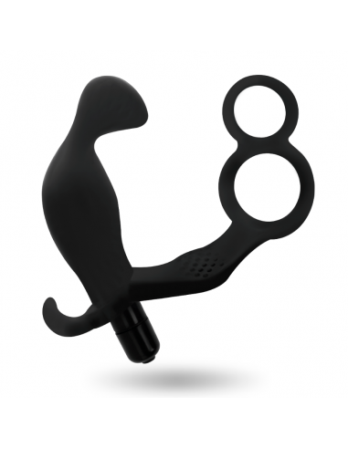 Addicted toys anal plug with double penis ring and testicles black | MySexyShop (PT) Addicted toys anal plug with double penis ring and testicles black | MySexyShop (PT)