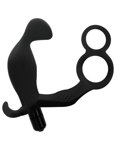 Addicted toys anal plug with double penis ring and testicles black | MySexyShop (PT) Addicted toys anal plug with double penis ring and testicles black | MySexyShop (PT)