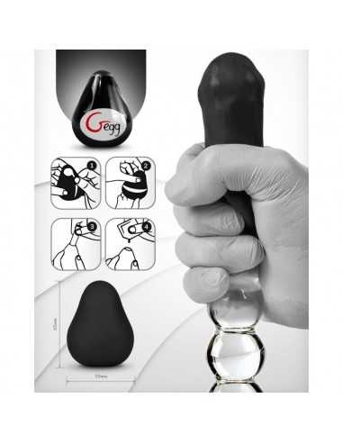 Gvibe textured and reusable egg black | MySexyShop