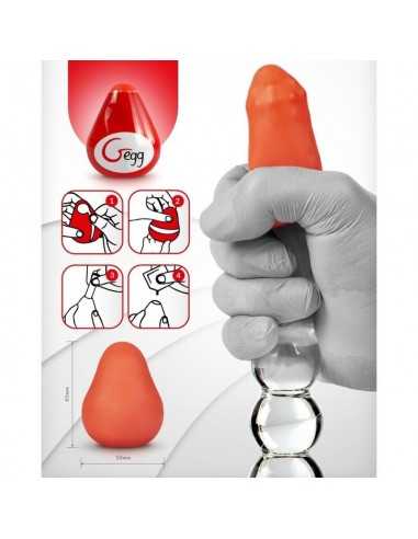 Gvibe textured and reusable egg red - MySexyShop (ES)