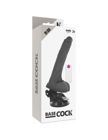 Basecock realistic vibrator fernbedienung schwarz 19 cm - MySexyShop.eu
