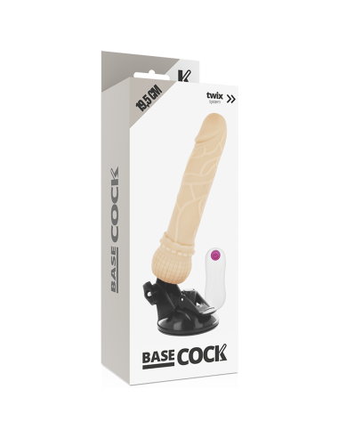 Basecock realistic vibrator fernbedienung fleisch 19,5 cm - MySexyShop.eu
