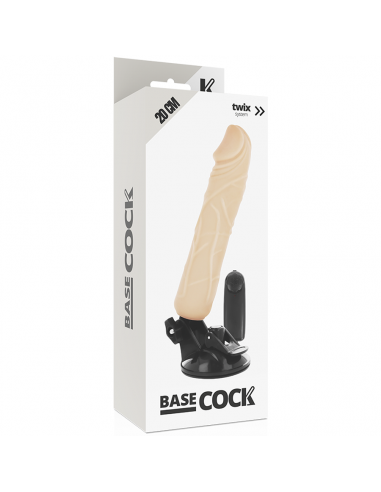 Basecock realistic vibrator remote control flesh 20cm |