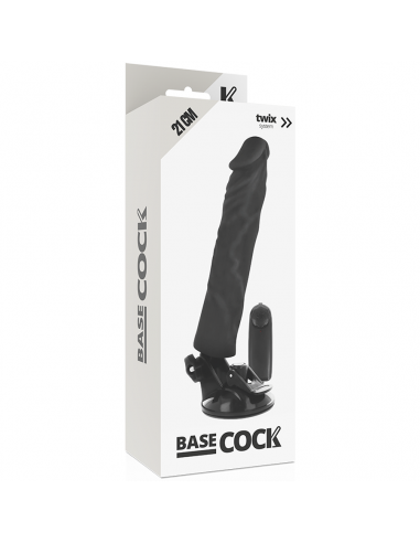 Basecock realistic vibrator fernbedienung schwarz 21cm - MySexyShop.eu