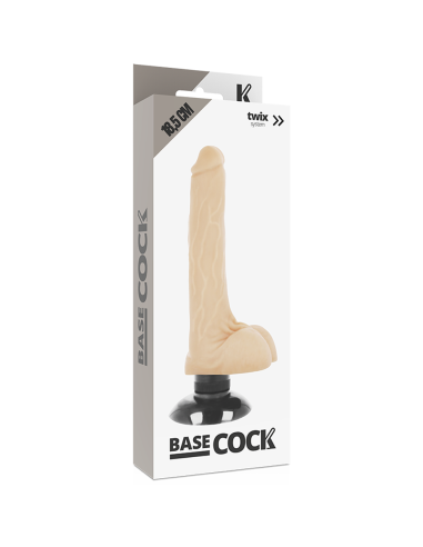 Basecock realistic vibrator 2-1 flesh 18.5cm - MySexyShop.eu