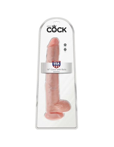 King cock cock with balls 35.6 cm flesh | MySexyShop